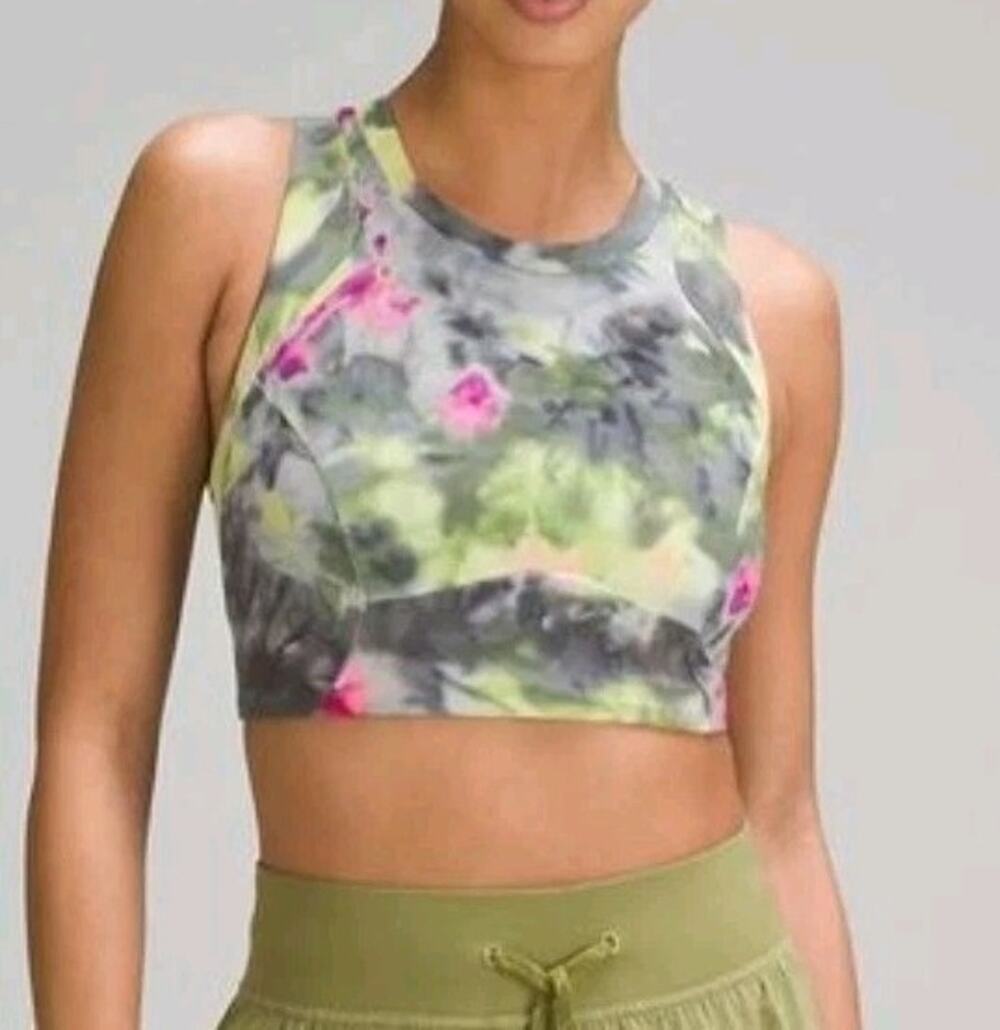Lululemon Storage Hiking Longline Bra Hyper Dye Starlight Multi | 14 NWT Outdoor